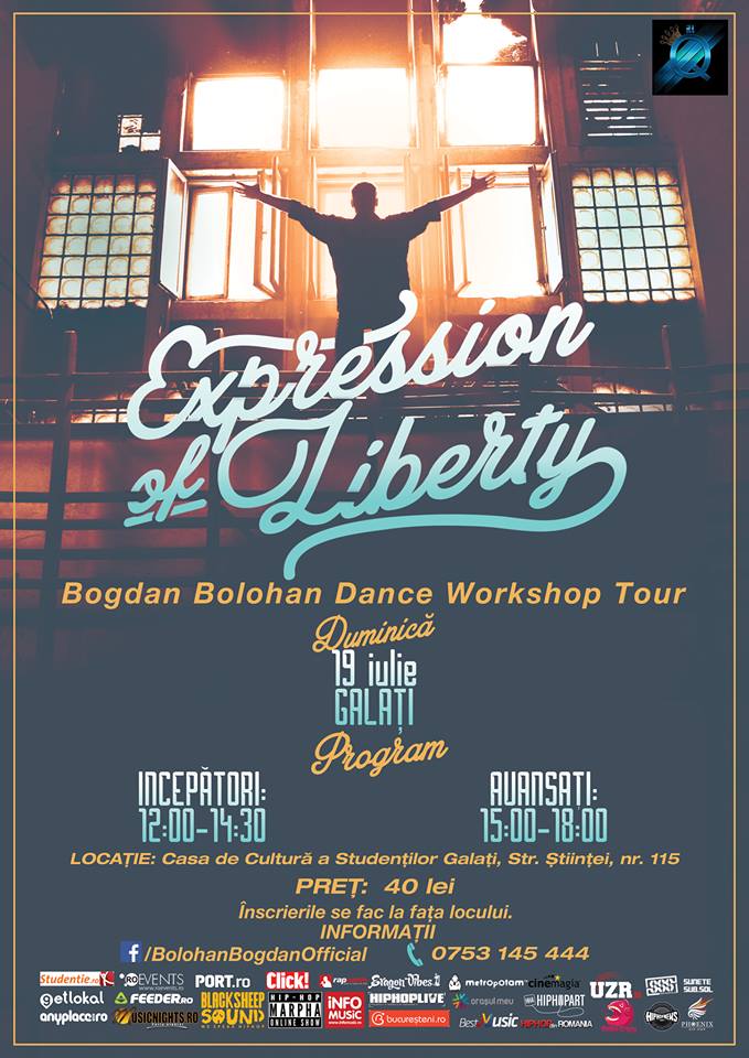 Poster - Galati - Bogdan Bolohan Dance Workshop