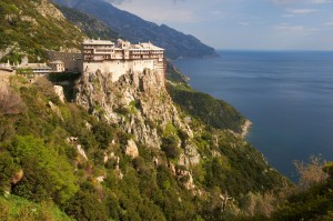 Manastirea Simonos Petras Muntele Athos, Grecia_shutterstock